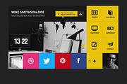 Flat Resume - Virtual Business Card, a HTML Template by MustacheThemes (Thumbnail 1 of 3)