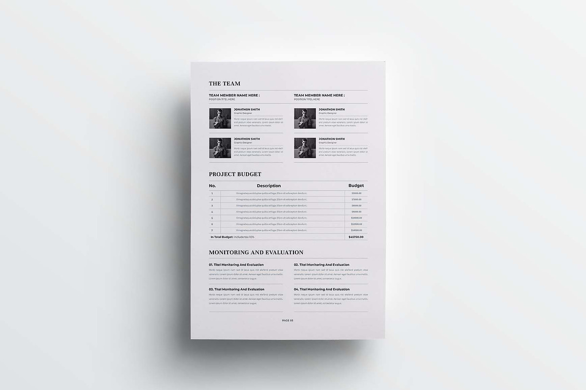 Project Plan | MS Word & Indesign, a Stationery Template by design_hut (Photo 5 of 6)
