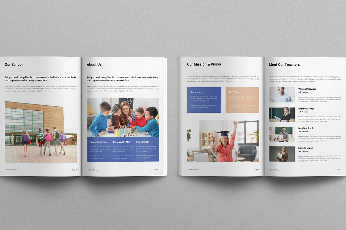 Education Brochure Template, a Brochure Template by E-Type (Photo 3 of 7)