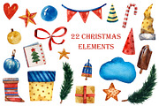 Christmas Friends - Watercolor Set, an Animal Illustration by Mashamashastu (Thumbnail 5 of 11)