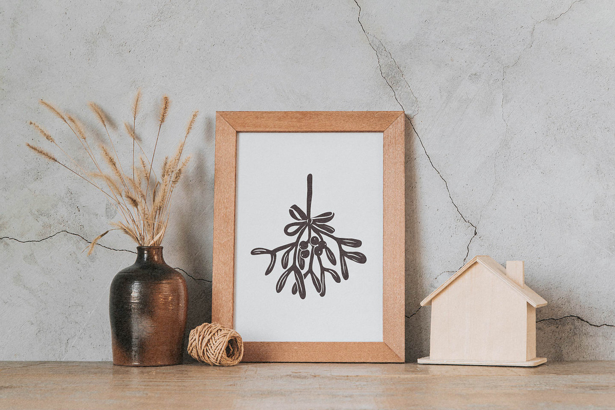Linocut Christmas illustrations, a Seasonal Illustration by RaDavCrafts (Photo 9 of 9)
