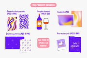 Let's celebrate! Graphics & patterns, a Decorative Illustration by by Margo (Thumbnail 2 of 7)