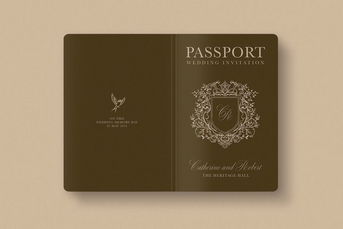 Passport Invitation Template, an Invitation Template by BrandPacks (Photo 3 of 4)