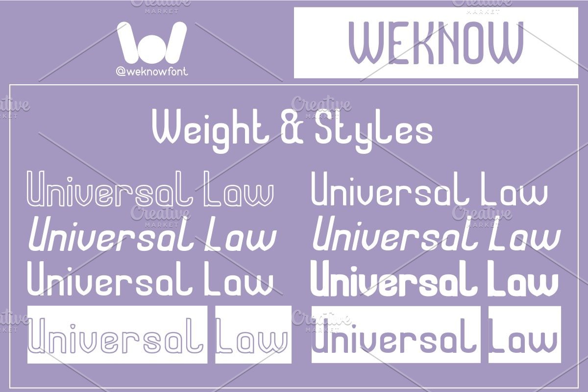 Universal Law font, a Sans Serif Font by weknow (Photo 7 of 8)