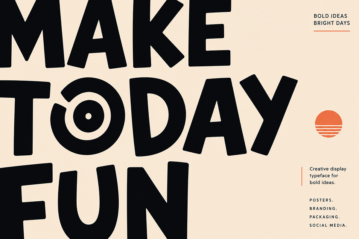 Holiday – Playful Bold Display Font, a Slab Serif Font by Wow Magic (Photo 5 of 5)