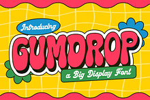 Gumdrop Pop Retro Bubble Font