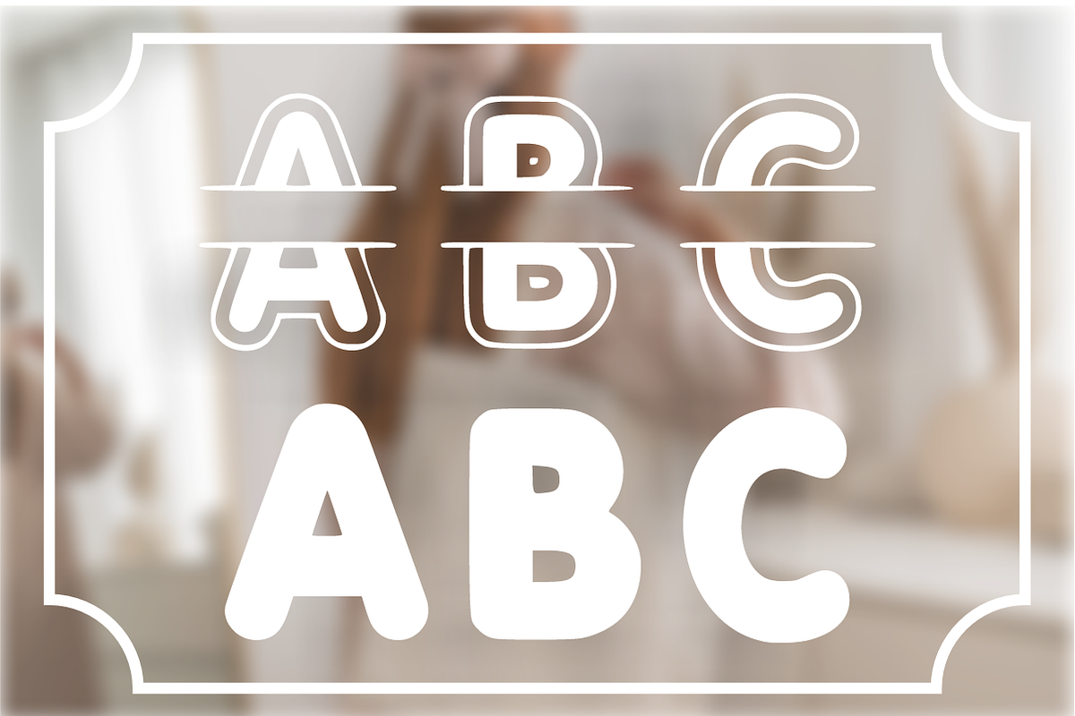 Monogram Logo -Monogram Font, a Sans Serif Font by KiddoGlyphs Studio (Photo 3 of 6)