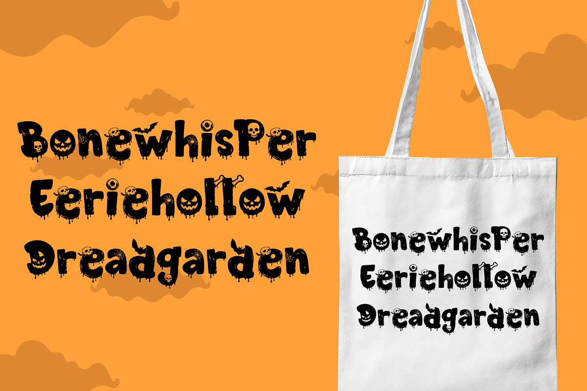 Playdough Halloween Font, a Sans Serif Font by Dm Studio (Photo 7 of 10)