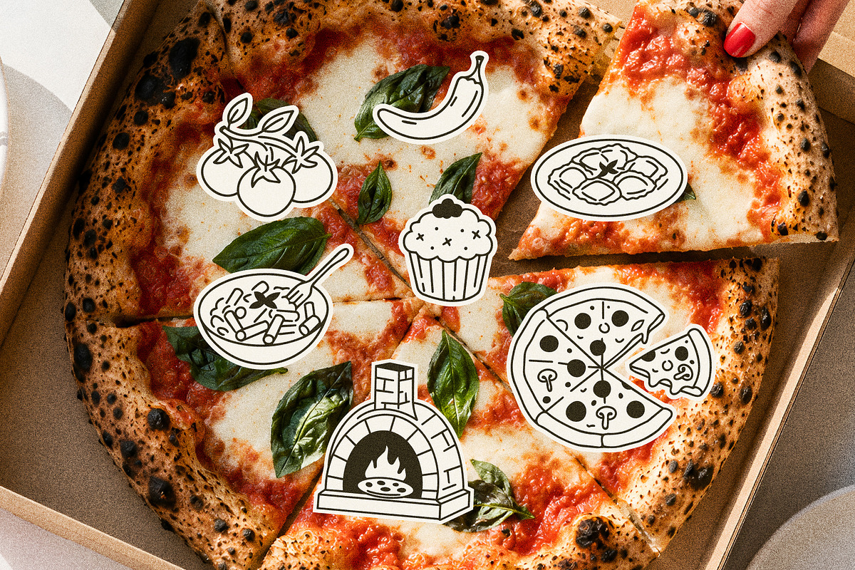 Pizza and Pasta Illustrations, a Food Illustration by AnnArt (Photo 7 of 11)
