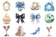Watercolor Lunar Story Clipart, an Illustration by CitraGraphics (Thumbnail 2 of 5)