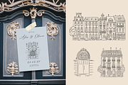 Vintage Houses Procreate Stamps, a Brush Add-On by Veronika Gotovceva (Thumbnail 5 of 10)