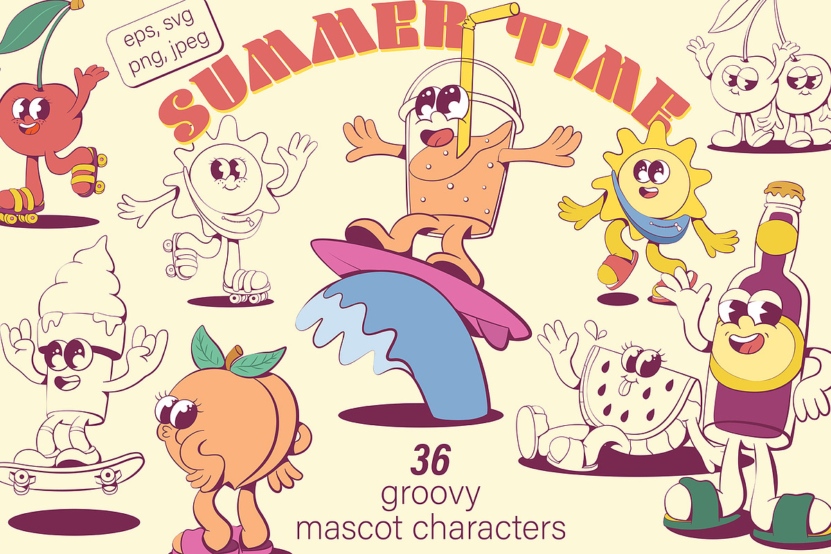 Ultimate Mascot Builder Bundle, an Illustration by Anastasiya Klempach (Photo 6 of 23)