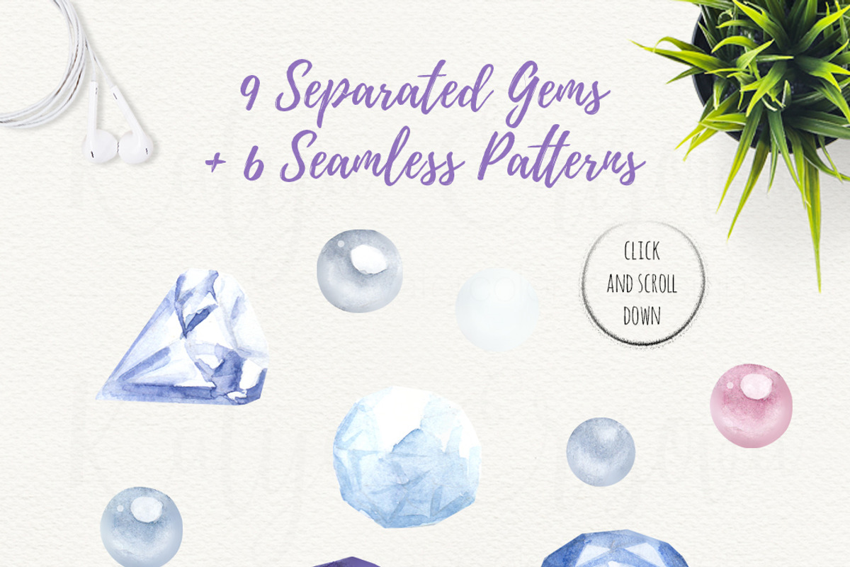 Boho Watercolor Set Florarium, a Work Illustration by SOVA (Photo 4 of 5)