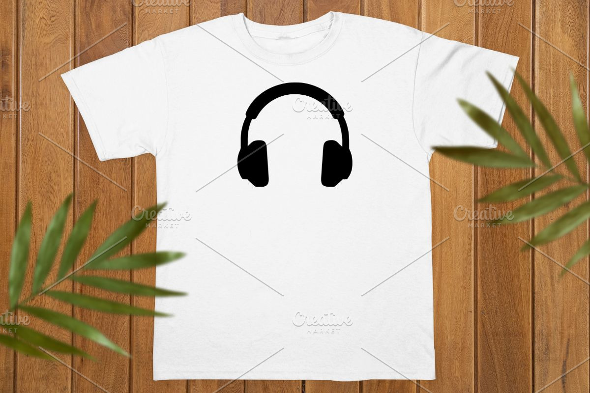 Headphone Silhouette SVG, a Technology Illustration by newminddesign (Photo 8 of 10)