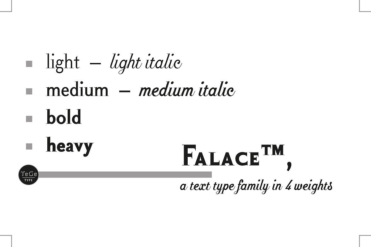 Falace, a Serif Font by TeGeType foundry (Photo 4 of 7)