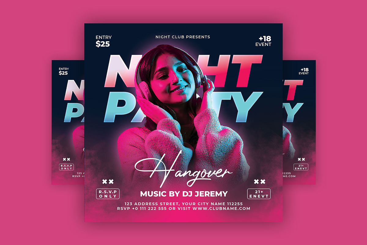 Flyer sensation. Unleash the beats!, a Flyer Template by CocoDesign (Photo 2 of 2)