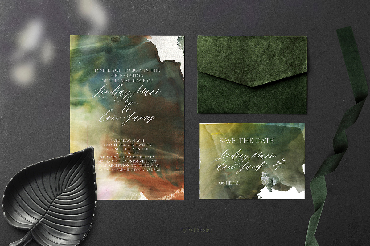 Green Beige Watercolor Backgrounds, a Texture Illustration by whiteheartdesign (Photo 3 of 3)