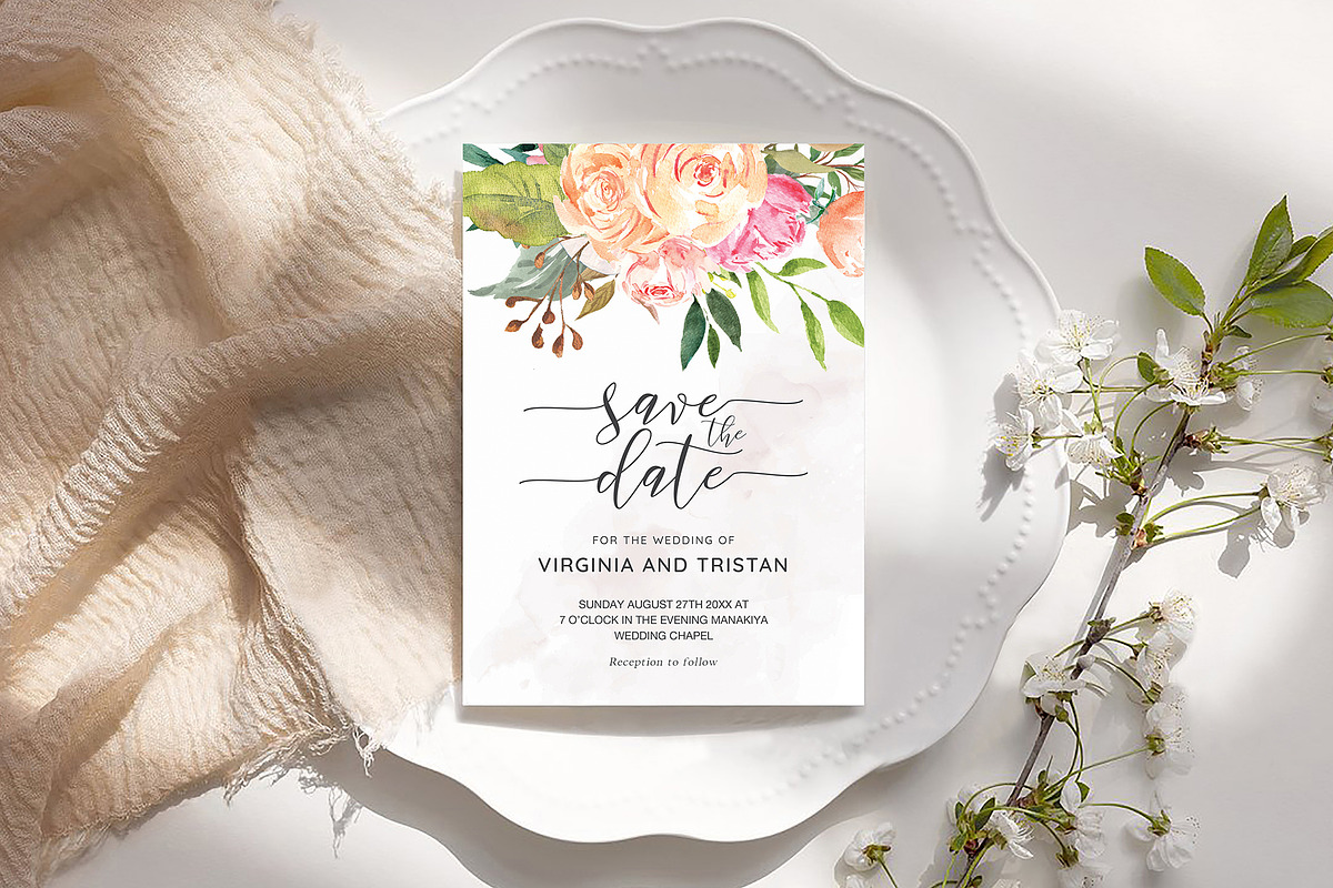 Save the Date Template, an Invitation Template by ShineOnWedding (Photo 6 of 13)