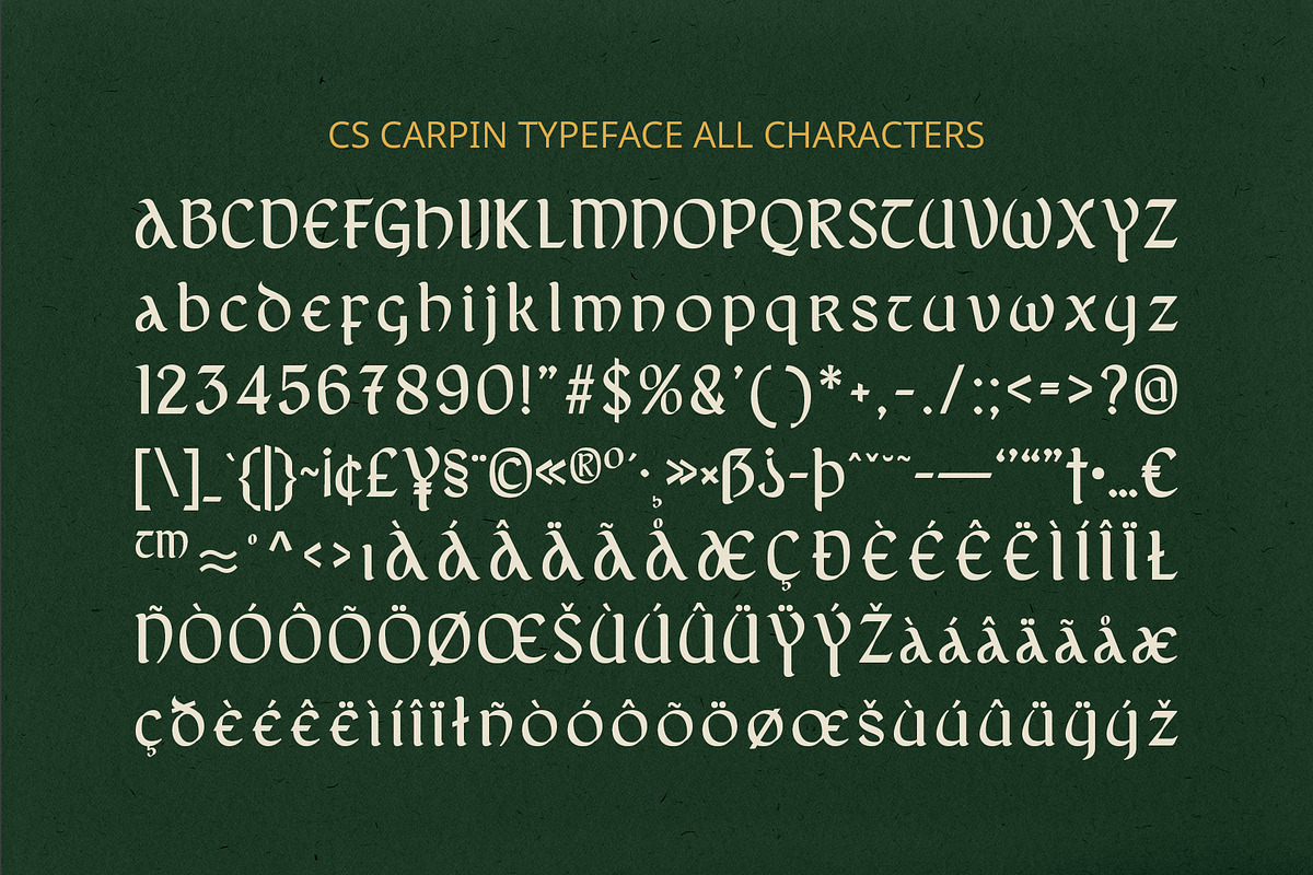 CS Carpin – Uncial Font, a Serif Font by Craft Supply Co. (Photo 8 of 8)