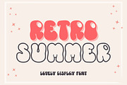 Retro Summer | Groovy Font, a Handwritten Font by AnningArts (Thumbnail 1 of 8)
