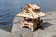Asian Plant House - Laser Cut File, an Object Graphic by VectorPainter (Thumbnail 3 of 15)