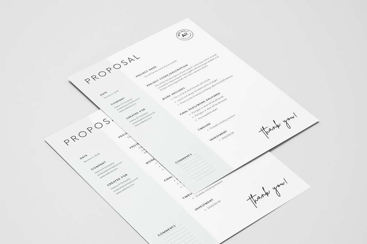 Creative Proposal Template Canva, a Marketing Template by frommakertomaker (Photo 3 of 6)