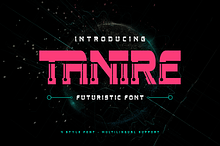 Tanire - Futuristic Tech Font