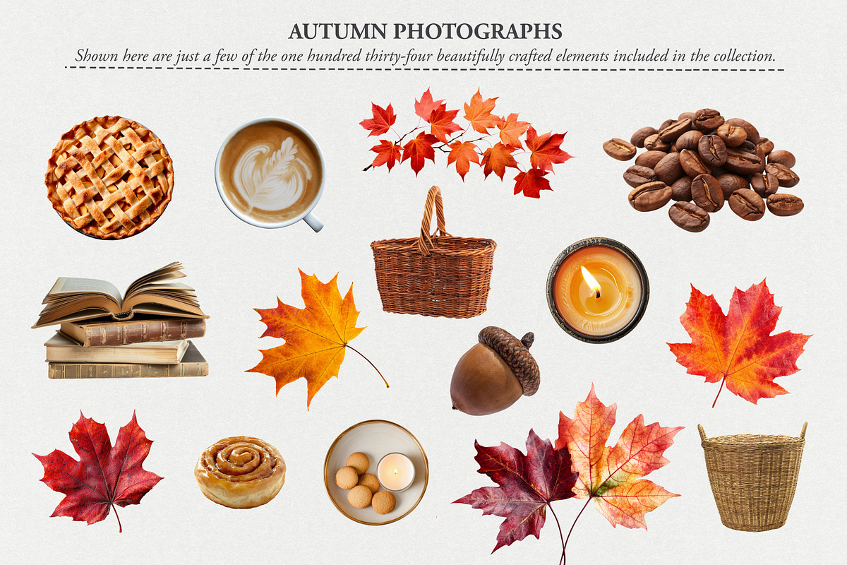 330+ Elements Autumn Collage Creator, an Object Graphic by Digi Life (Photo 5 of 13)