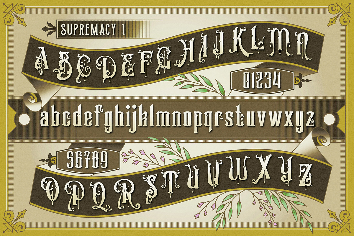 Victorian Supremacy, a Serif Font by Burntilldead (Photo 2 of 10)