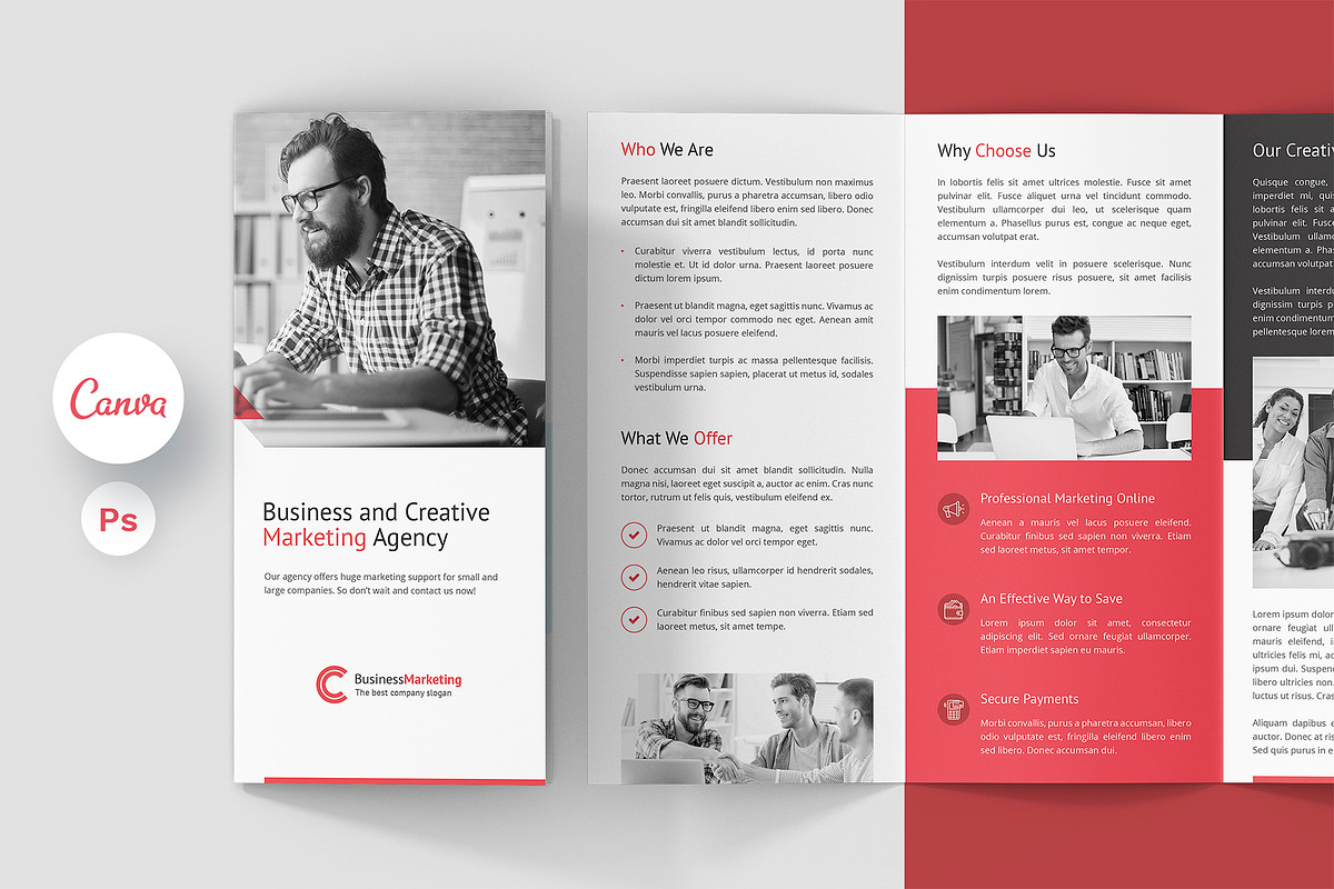 Business Marketing Brochure Tri-Fold, a Brochure Template by artbart (Photo 1 of 8)
