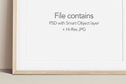 Portrait Wood Frame Leaning Mockup, a Household Mockup by OakstoneCreative (Thumbnail 5 of 5)