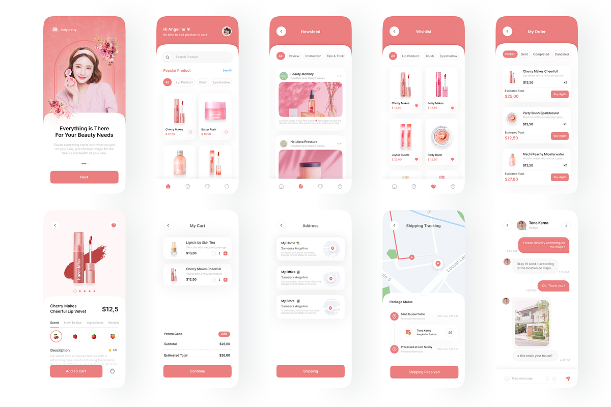 Holypretty - Cosmetics App UI Kit, an UI Kit Template by Korsa Agency (Photo 4 of 6)