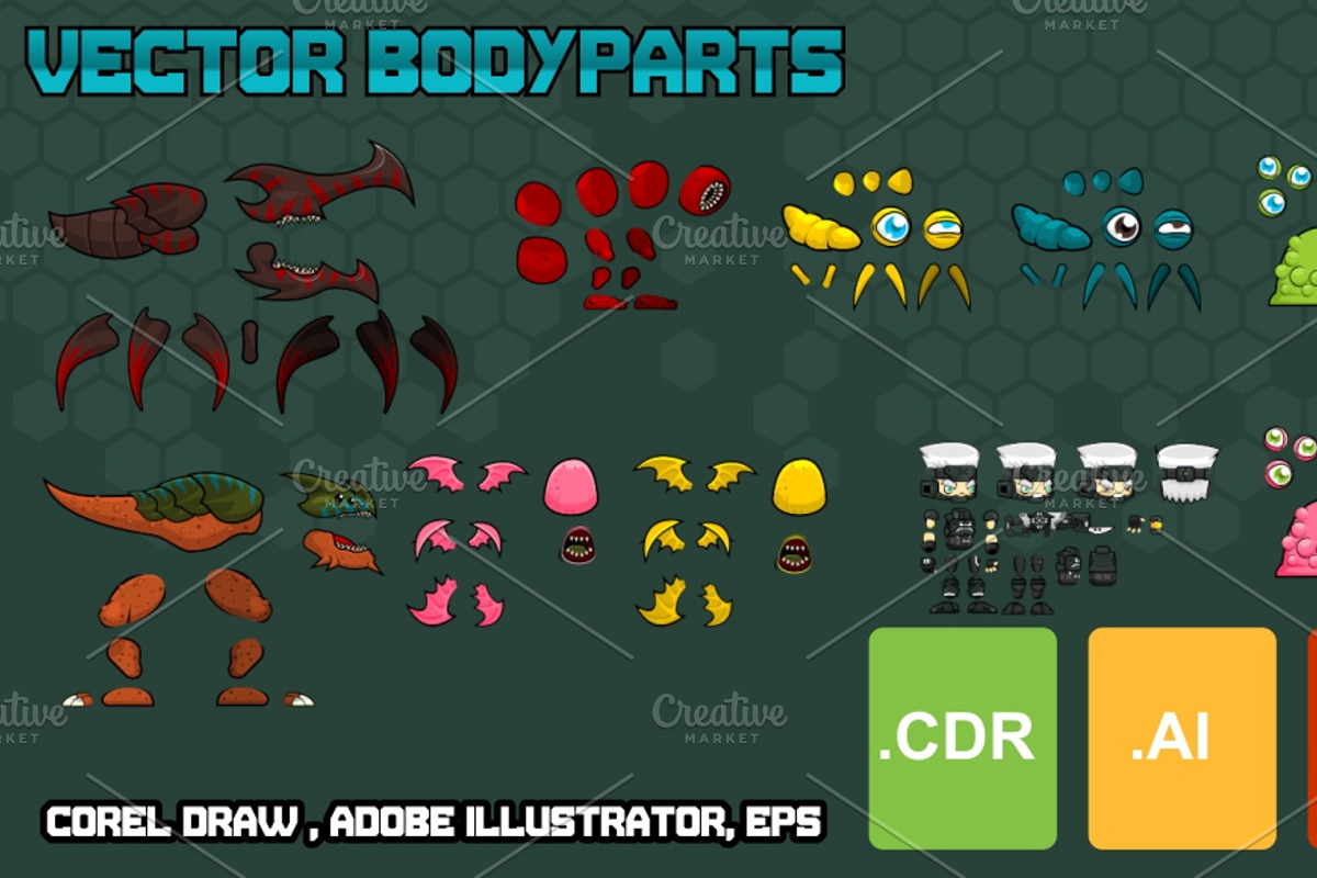 Alien Onslaught - Game Sprites, an Illustration by pzUH (Photo 4 of 5)
