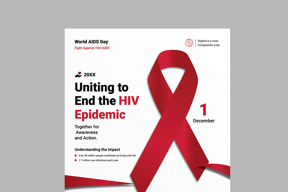 World AIDS Day, a Flyer Template by MightyDesign (Photo 2 of 8)