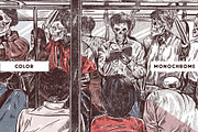 SkeleTones • Procreate Brushes, a Brush Add-On by Vintage Voyage Supply (Thumbnail 4 of 9)