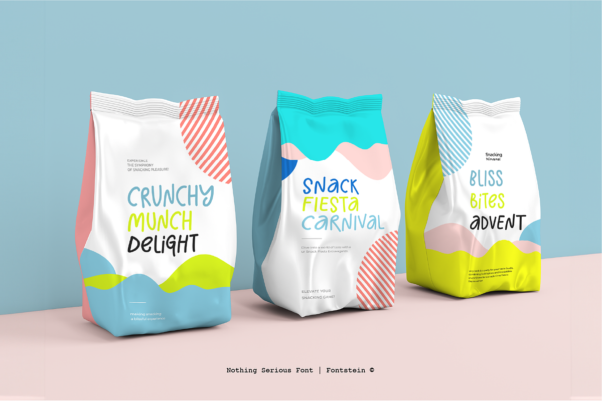 Nothing Serious | Carefree font, a Sans Serif Font by Fontstein (Photo 4 of 8)