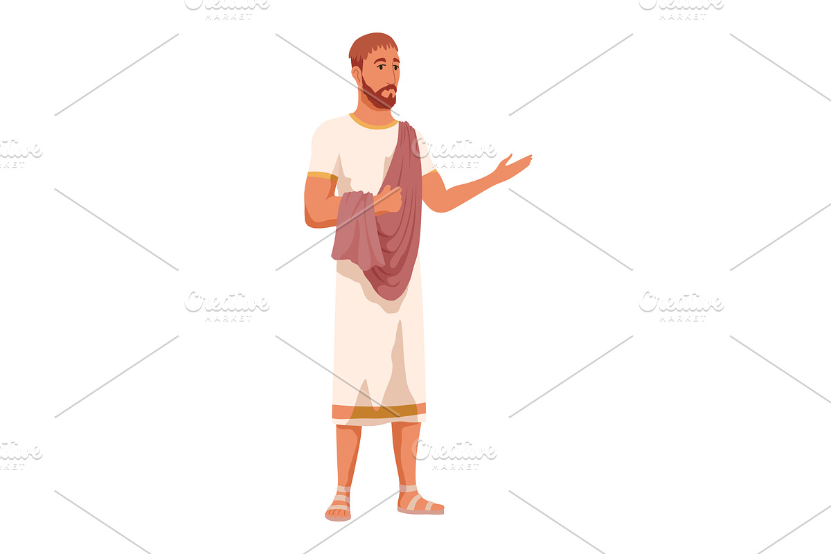 Ancient roman or greece man, an Object Illustration by the8monkey
