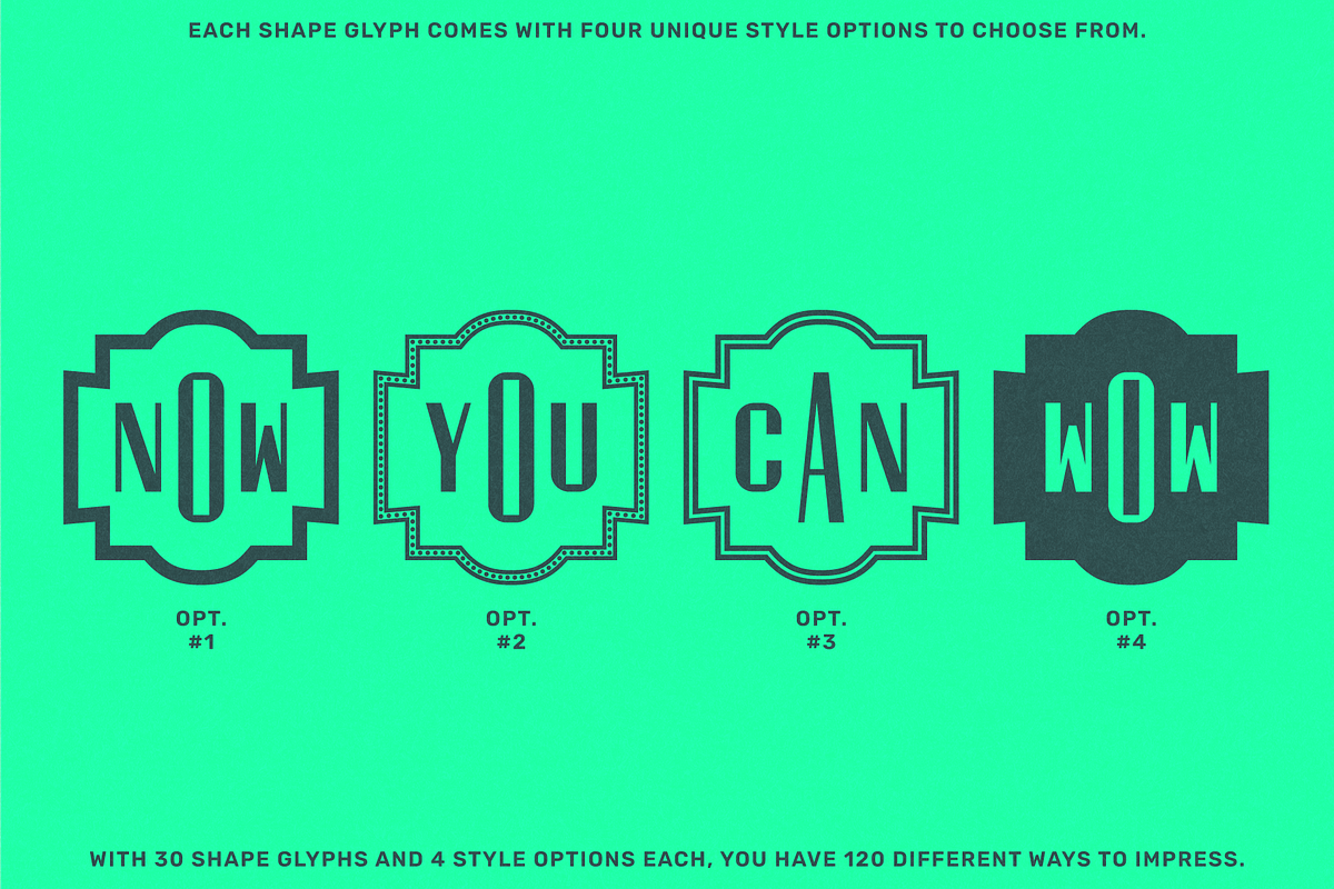 3 Letter Monogram Maker - PS Khlasik, a Sans Serif Font by Para-Scope Design (Photo 7 of 8)