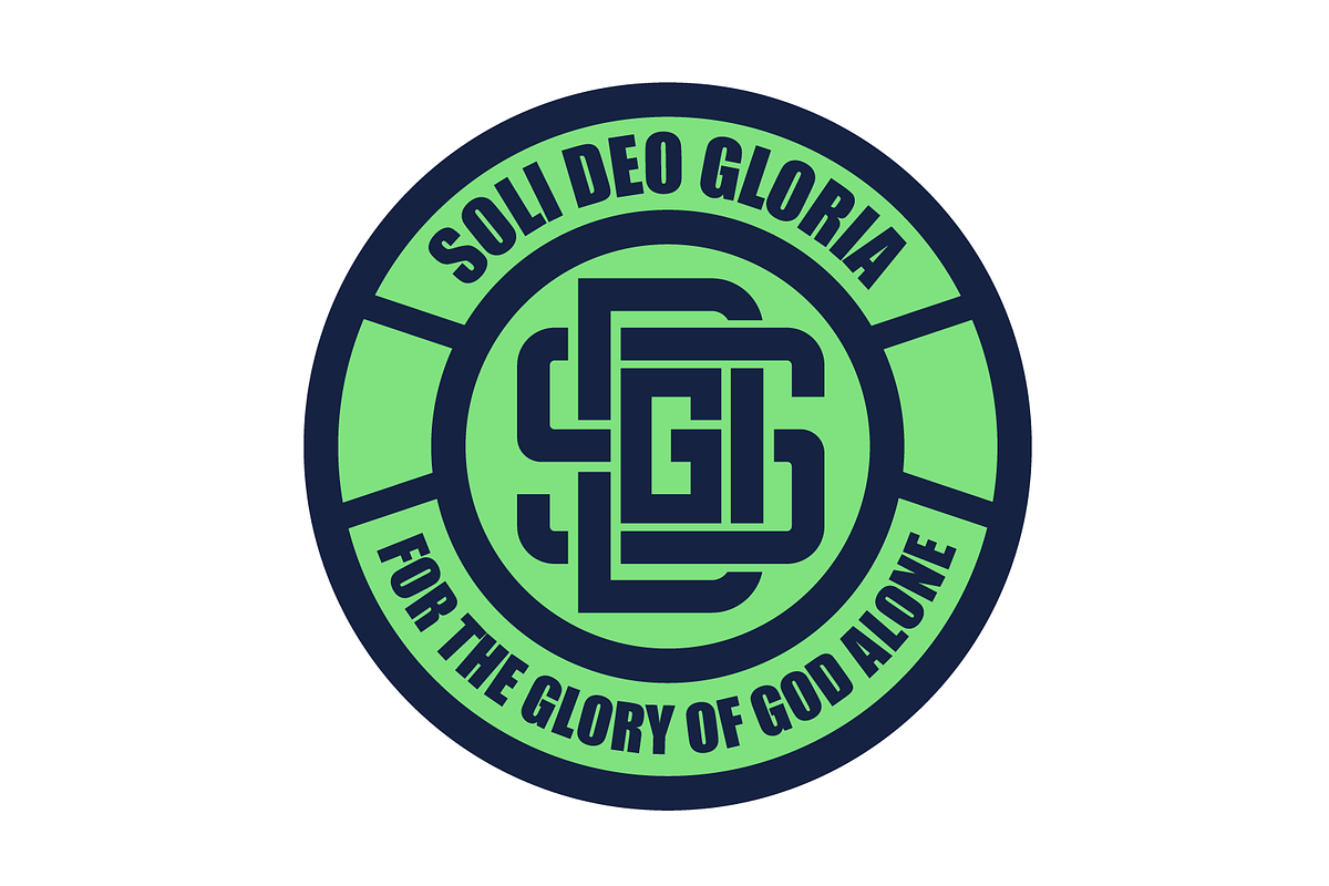 Soli Deo Gloria badge logo (sticker), an Icon by Mark Skitsky