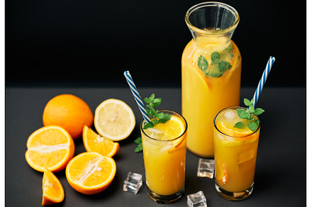 Delicious fresh orange juice, a Food & Drink Photo by Gladkov photography