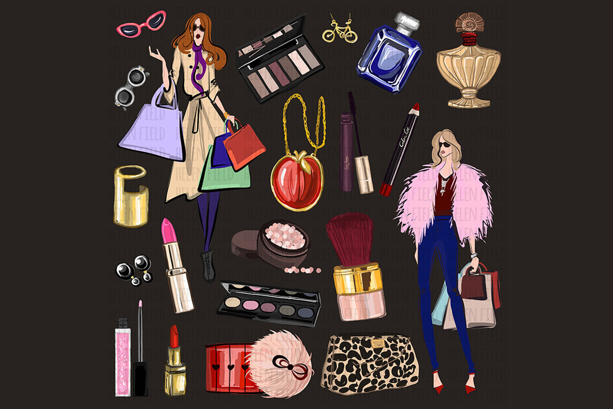 Digital watercolor perfume&cosmetics, an Illustration by Art Loft (Photo 14 of 17)