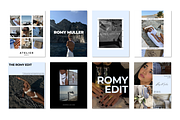 ROMY II: IG PORTRAIT 4:5 TEMPLATE, a Social Media Template by Alice Revel Co (Thumbnail 5 of 12)