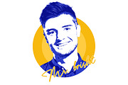 Vector Illustration Portrait Creator, a Brushes & More by INTENTFX (Thumbnail 6 of 9)