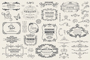 171 Vintage Frames, Banners, Labels, a Decorative Illustration by Anna Studio (Thumbnail 5 of 5)