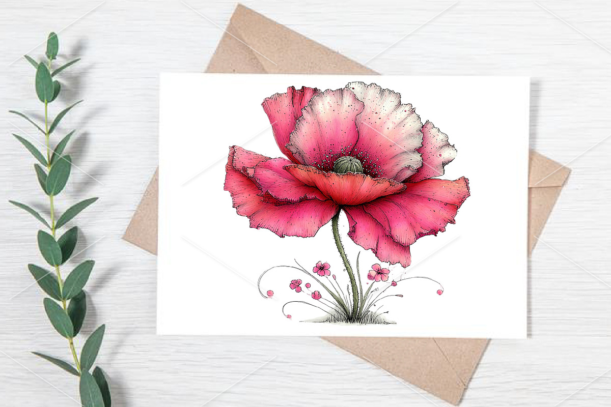 Watercolor Spring Flower Clipart PNG, an Illustration by Canvas Craft (Photo 6 of 7)