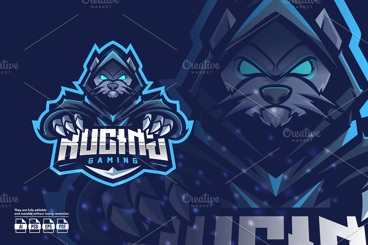 Cat Mascot Esport Logo, a Branding & Logo Template by prps.std (Photo 1 of 3)