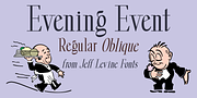 Evening Event JNL, a Serif Font by Jeff Levine Fonts (Thumbnail 1 of 5)