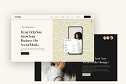 Squarespace 7.1 Template: Social, a Websites & App Template by Kseniia_Design (Thumbnail 2 of 10)