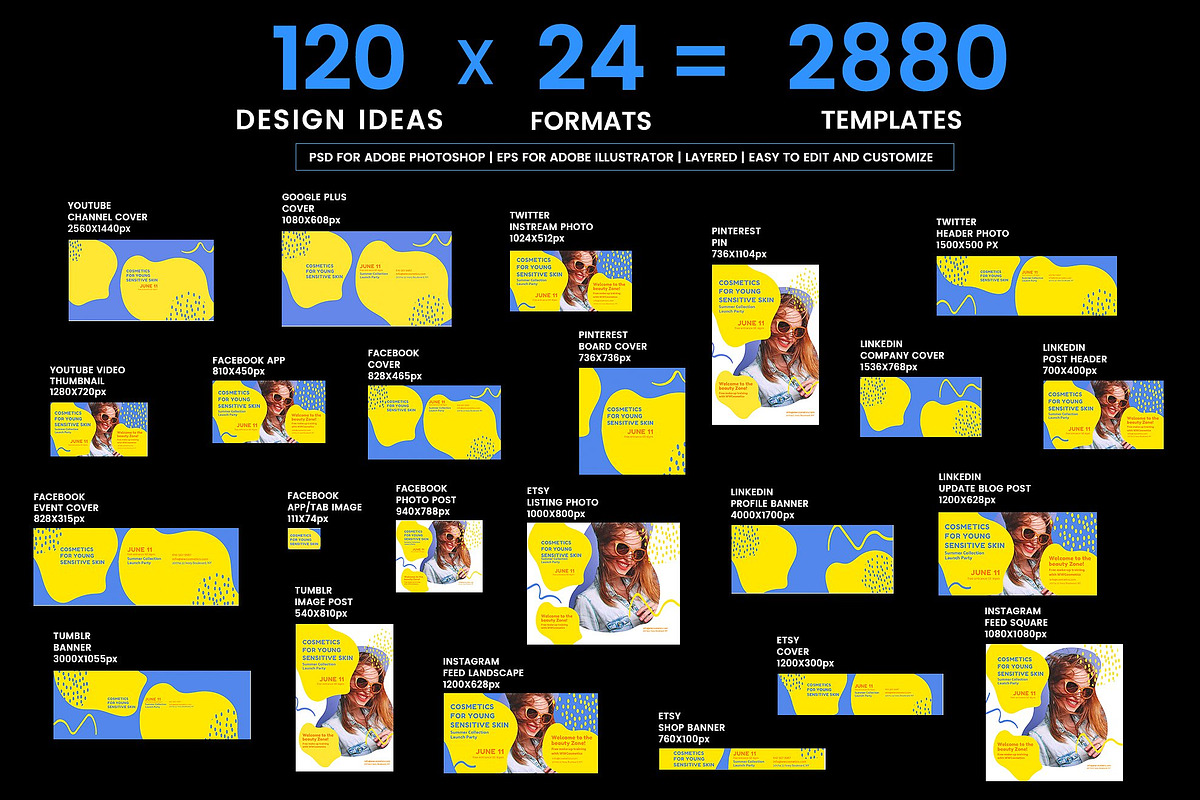 Social Media Template Bundle Sale, a Social Media Template by Amber Graphics (Photo 2 of 6)