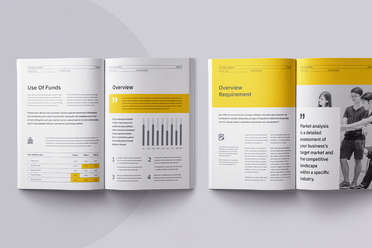 White Paper | Canva, Word, PPTX, IND, a Brochure Template by ArtisticLand (Photo 9 of 14)